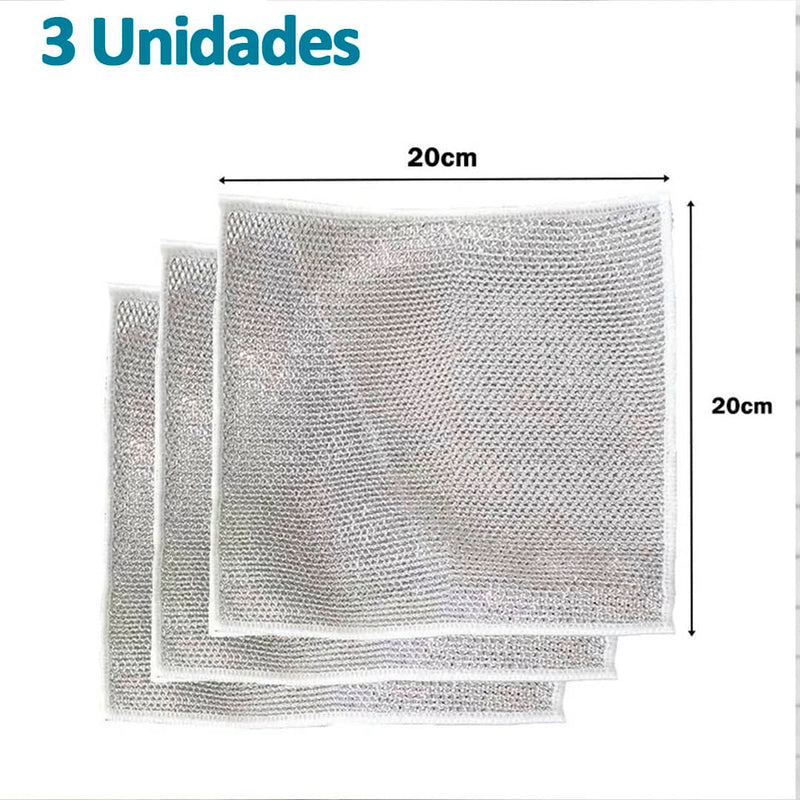 Pano de Aço CleanMax | Limpeza pesada com mais facilidade