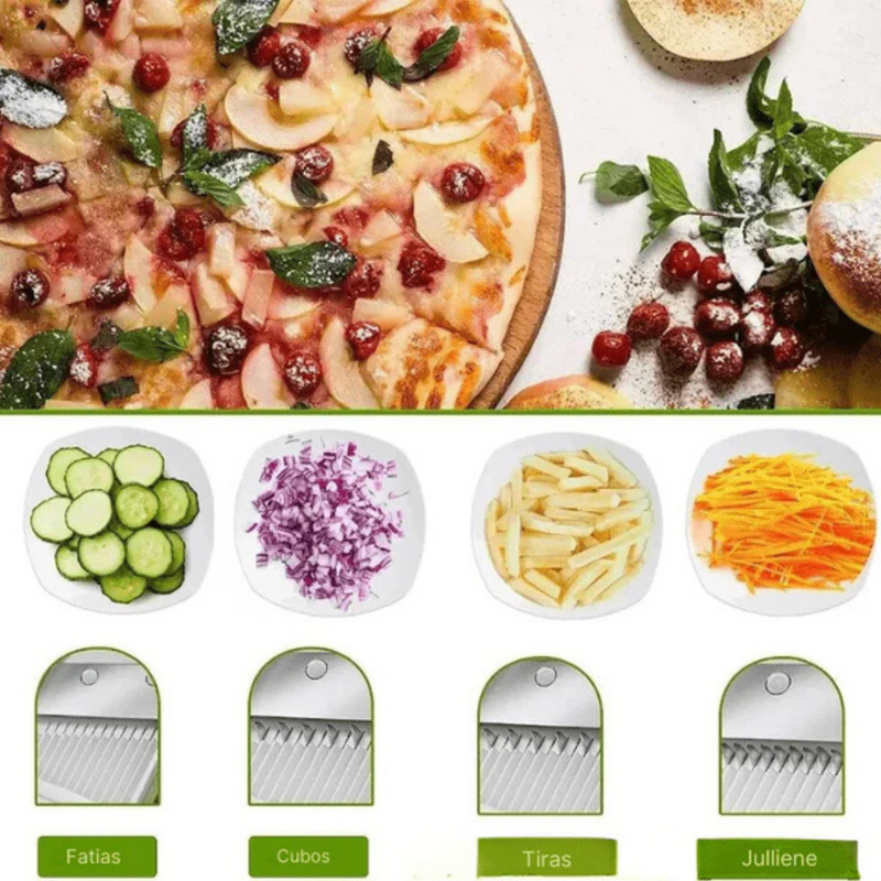 Cortador de Legumes Multifuncional QuickSlice | Corte com precisão e segurança