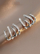 Brincos Quatro Pontas Folheado a Ouro 18K | Elegância e sofisticação em cada detalhe