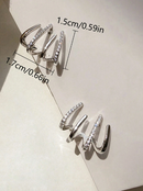 Brincos Quatro Pontas Folheado a Ouro 18K | Elegância e sofisticação em cada detalhe