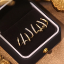 Brincos Quatro Pontas Folheado a Ouro 18K | Elegância e sofisticação em cada detalhe