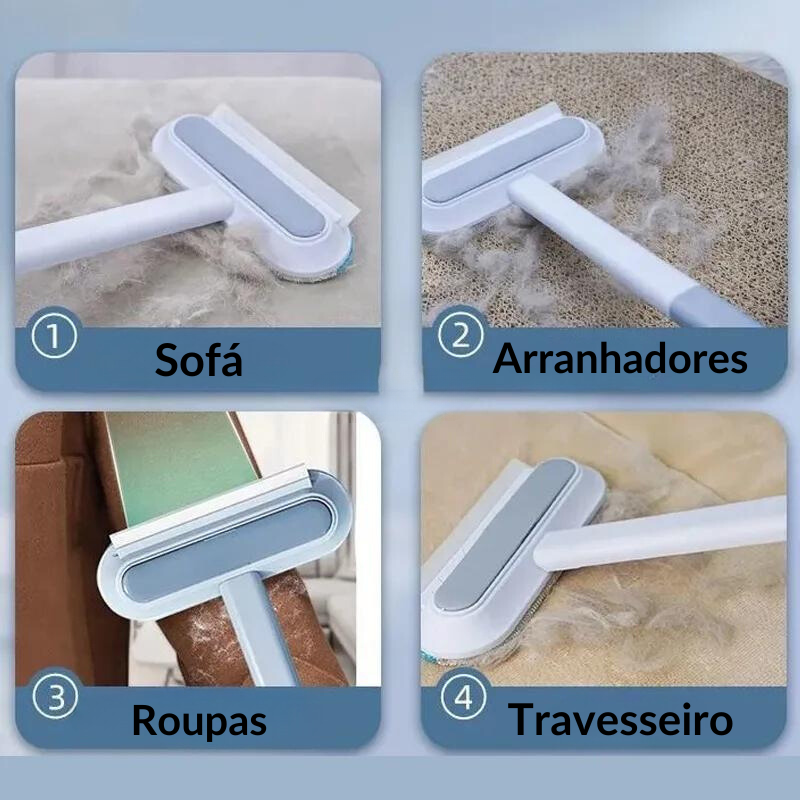 Escova Removedora de Pelos Pet Hair Cleaner | Sua casa sem pelos