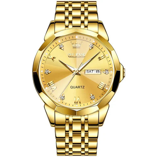 Relógio Premium Luxury Gold