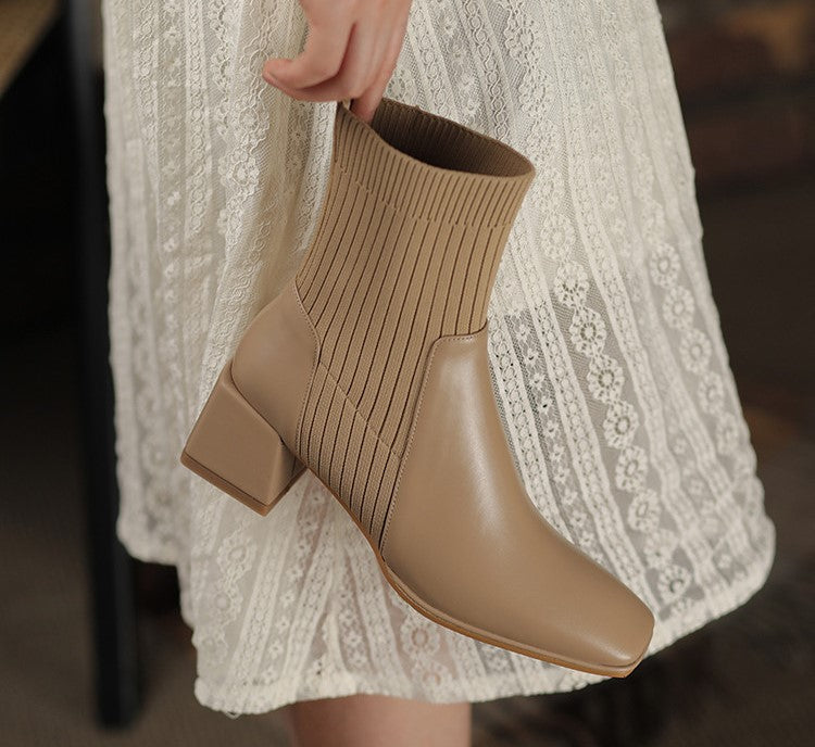 Bota Feminina Texana Western Dallas Cano Curto com Malha