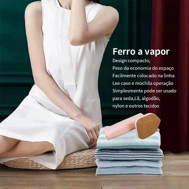 Mini Ferro De Passar Roupas A Vapor Para Viagem | Desamasse sua roupa em qualquer lugar