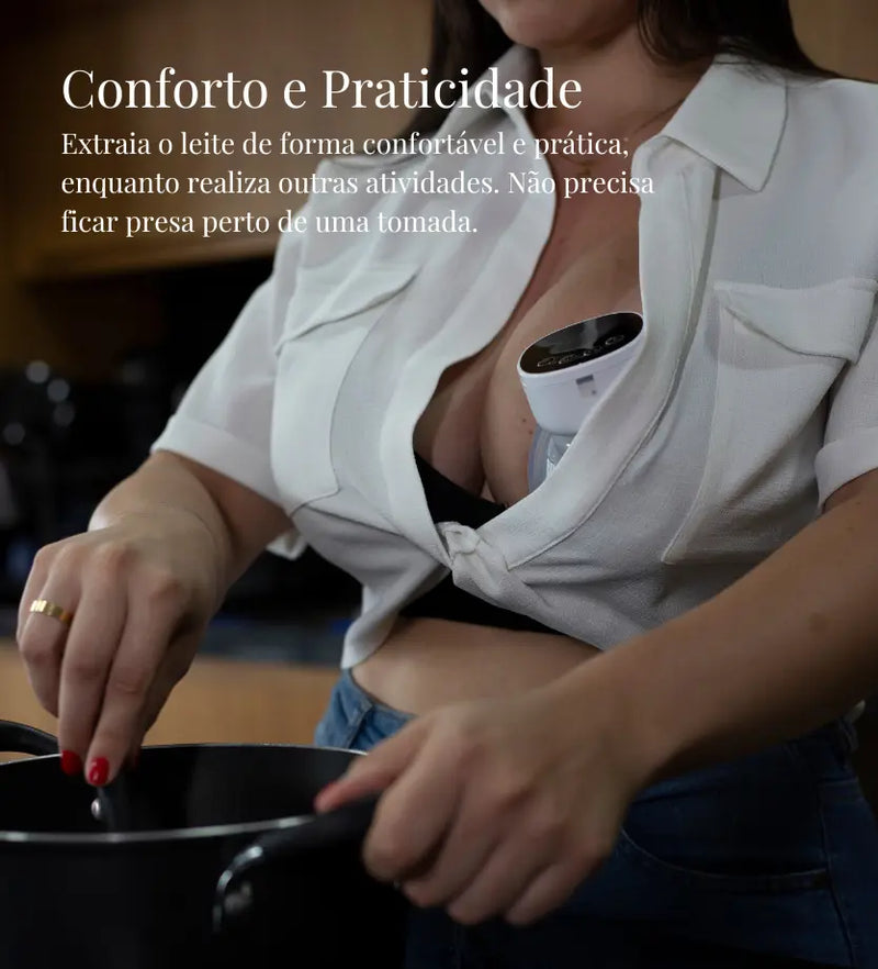 Bomba Tira-leite NutriMom | Amamentação prática e sem dor