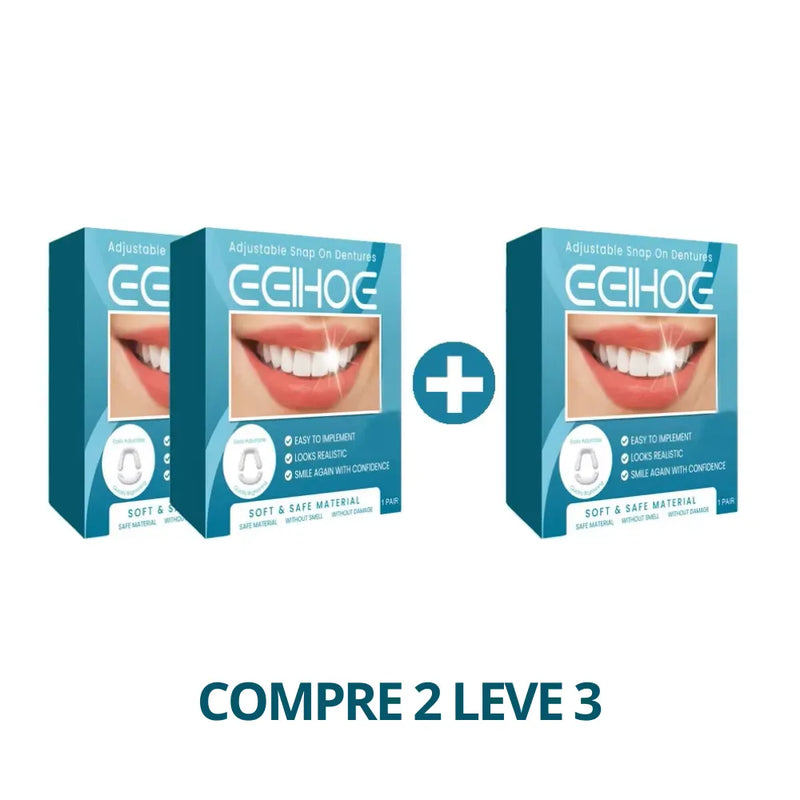 Facetas Dentárias Naturais Removíveis PerfetctSmile One | Seu sorriso perfeito em poucos minutos