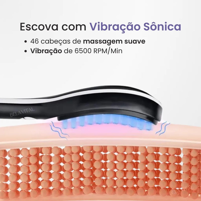 Escova de Terapia Capilar TheraBrush | Reduz a queda de cabelo e caspa